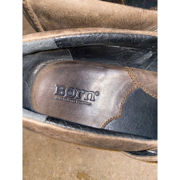 Ankle Boots Size 9 Womens Leather Western Clogs Heels Slip On Loafers Cowboy - Picture 2 of 16